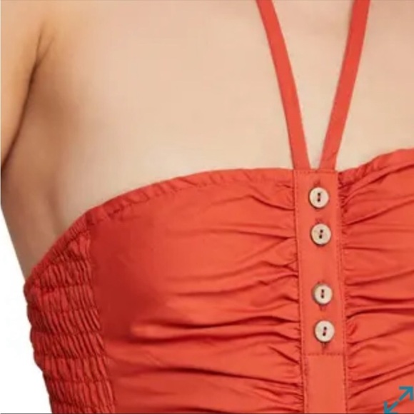 Free People Orange Mini Dress - Picture 3 of 14